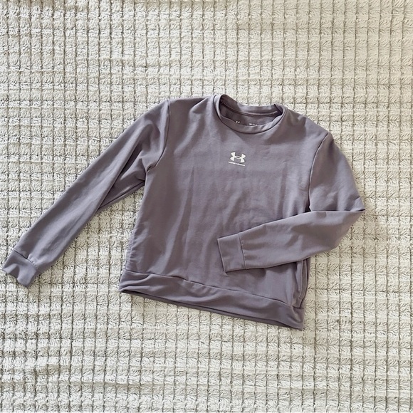 Under Armour Women's Terry Crew Neck Sweatshirt - Picture 2 of 4